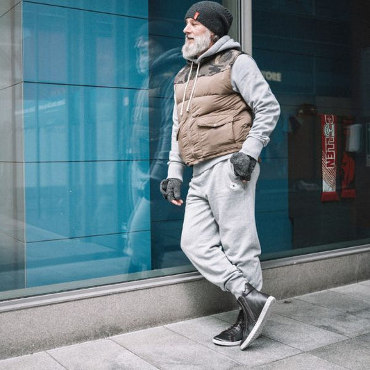 braune Retro Sneaker High Top Barfußschuhe