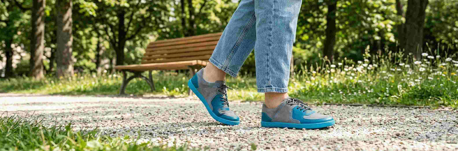 Angebote von ZAQQ Barfußschuhe - türkisfarbene Sneaker